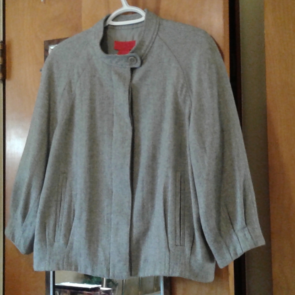 Joe Fresh Grey Flannel Bomber